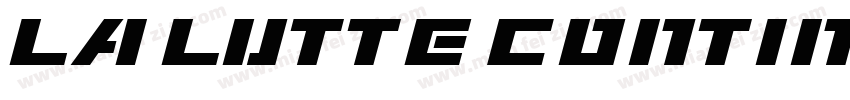 La lutte continue字体转换